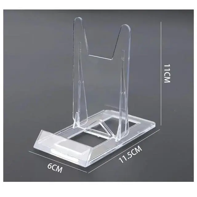 Alt view image 3 of 3 - 16Pcs Book Stand For Display Crystal Book Holder Display Adjustable Book Easel Collector Display Stand For CD Magazi
