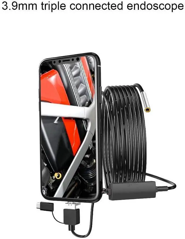 Alt view image 2 of 3 - 3 In 1 TYPE-C HD Endoscope Waterproof USB 3.9MM 1M Camera Upgrade Kit 3D Printer Parts For BIQU BX Upgrade Accessori