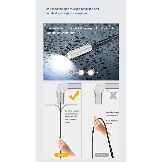 Alt view image 3 of 3 - 3 In 1 TYPE-C HD Endoscope Waterproof USB 3.9MM 1M Camera Upgrade Kit 3D Printer Parts For BIQU BX Upgrade Accessori