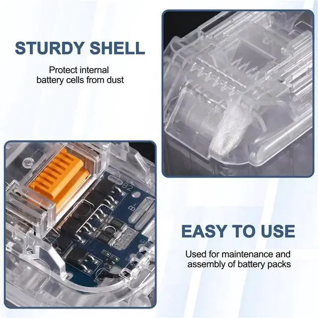 Alt view image 2 of 6 - 15Core Storage Box Case For BL1850 18V Power Tool With 5MOS Protection Board
