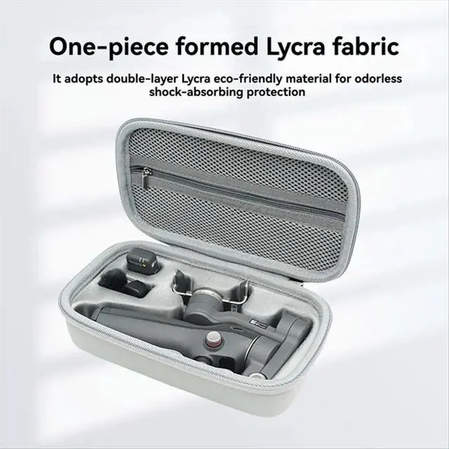 Alt view image 3 of 3 - For Mobile 7Pro/7 Gimbal Stabilizer Travel Case Bag with Mesh Pocket Protective Sponge Padding for 7P B