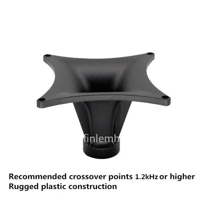 Alt view image 2 of 6 - 1PC Speaker Horn Tweeter Waveguide 1 Inch 60° x 60° Eminence BH410 Replacement For Home Theater Professional PA System