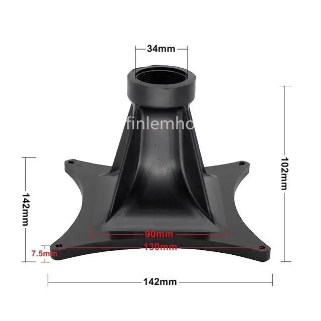 Alt view image 3 of 6 - 1PC Speaker Horn Tweeter Waveguide 1 Inch 60° x 60° Eminence BH410 Replacement For Home Theater Professional PA System