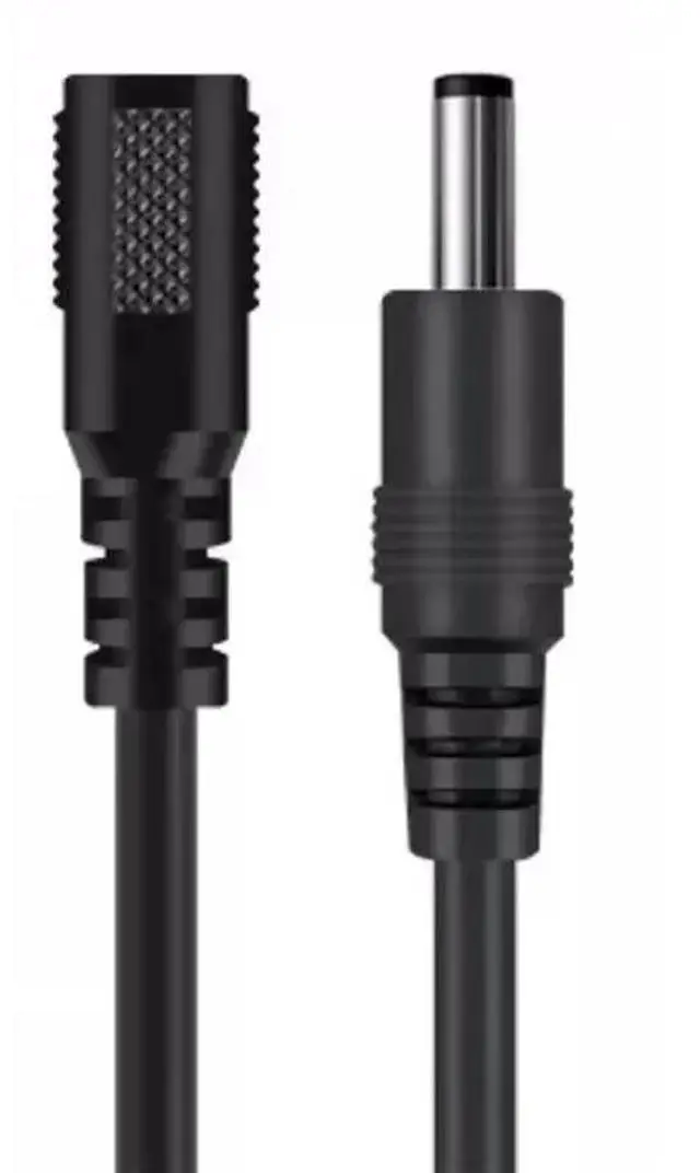Main image of IDUD 10Pcs 5.5Mm X 2.1Mm 18 AWG DC Connector, Male To Female 1.6FT Power Extension Cable For Devices