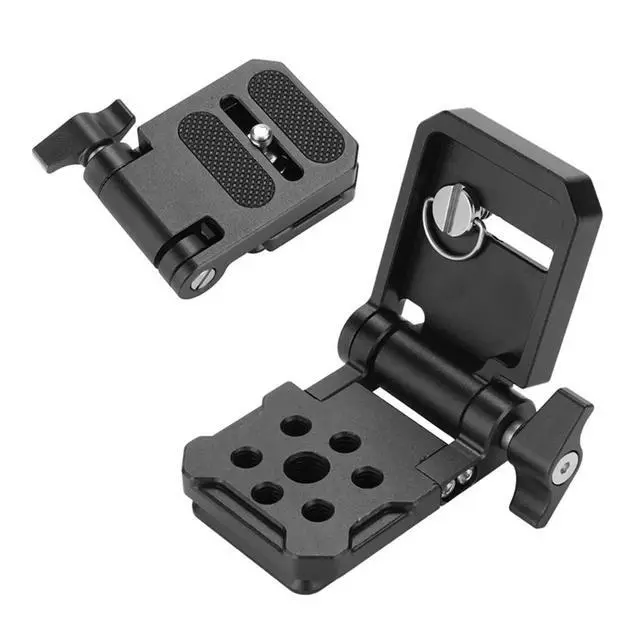 Alt view image 2 of 3 - Folding Camera L Bracket Vertical Horizontal Switching Quick Release Plate Monopod Stabilizer Accessories Tripod Head