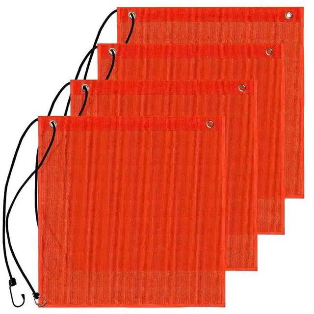 Main image of Safety Flag For Trucks Vinyl Coated Mesh Warning Flag 18X18inch Flag With Reinforced, Grommets For Jetski Trailer