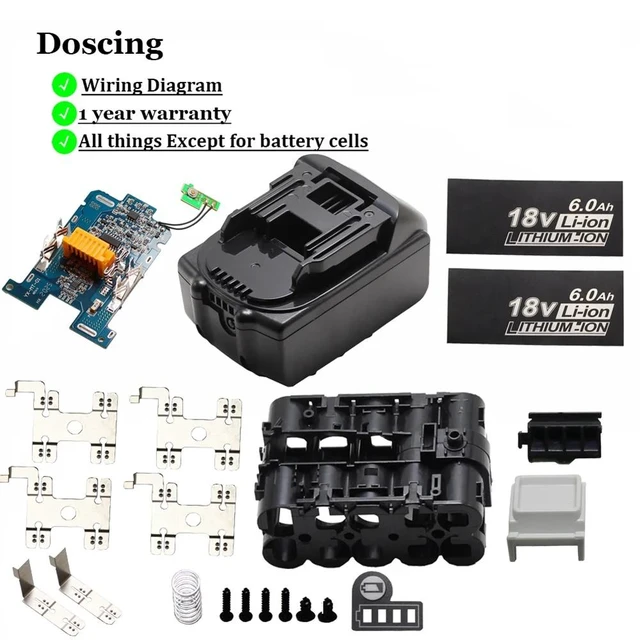 Alt view image 3 of 3 - Plastic Case Charging Protection Circuit Board PCB For 18V BL1840 BL1850 BL1830 BL1860B LXT 400