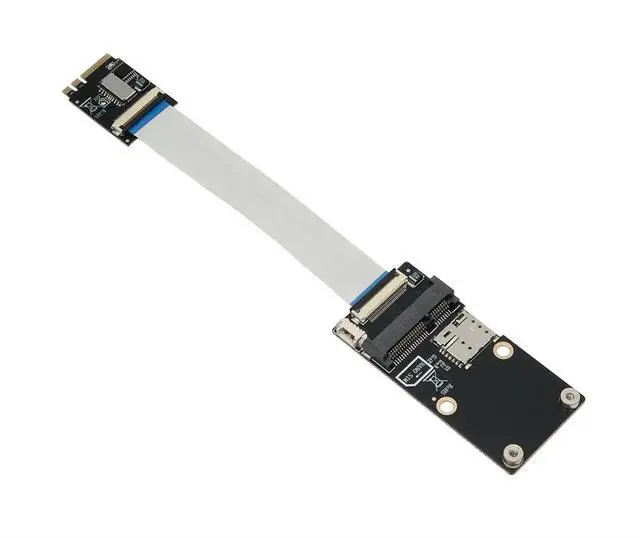 Main image of M.2 A+E Key to Mini PCIE 3G/4G Network Module + SIM Card Slot Network Card Adapter with TF Slot Not Support CNVI