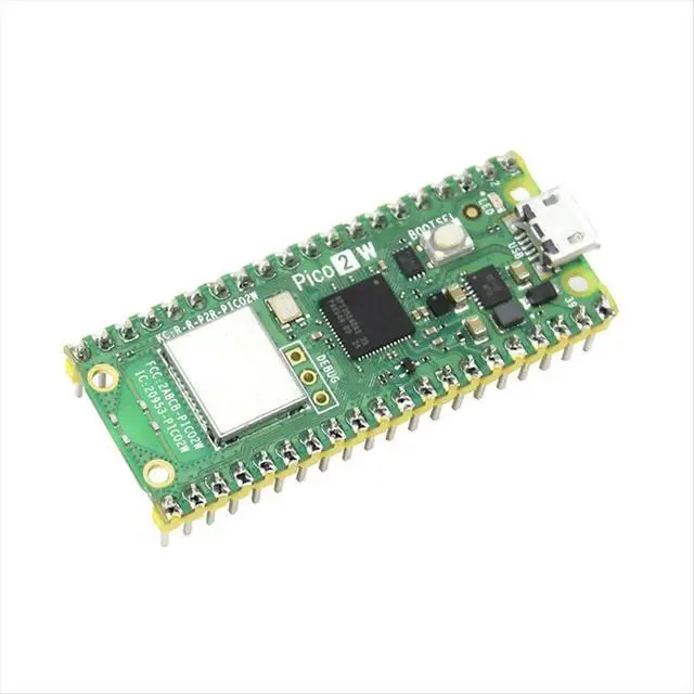 Alt view image 3 of 3 - For 2 W Microcontroller Development Board RP2350 Chip Support Bluetooth, Soldered Yellow Header