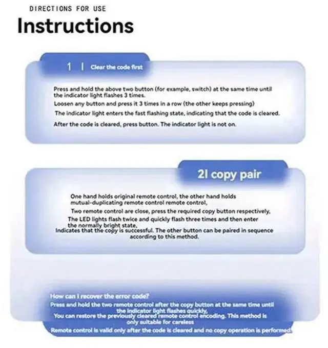 Alt view image 2 of 3 - Copy Remote Control Garage Door Opener Remote 433.92Mhz 6PCS For TOP 432EE Gate Controller Opener