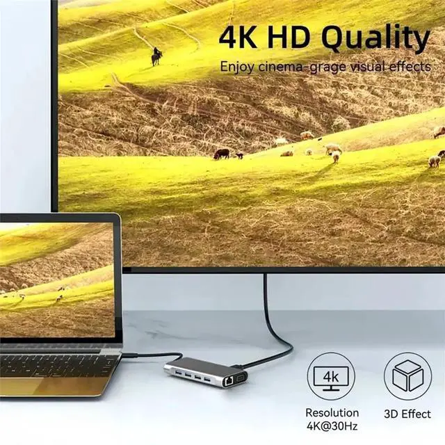 Main image of 11-in-1 USB C Docking Station USB 3.0 HUB Type C to Adapter USB C HUB USB C Splitter Adapter OTG for PC Laptop