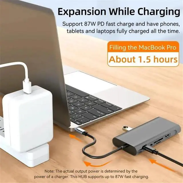 Alt view image 2 of 3 - 11-in-1 USB C Docking Station USB 3.0 HUB Type C to Adapter USB C HUB USB C Splitter Adapter OTG for PC Laptop
