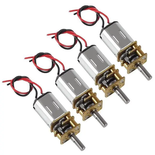Alt view image 3 of 3 - DC 3V Mini N20 Gear Motor Slow Speed Full Metal Without Terminal for Smart Car DIY RC Toys Robot Model 4pcs