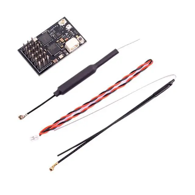 Alt view image 2 of 3 - XR6P ELRS Dual Band Receiver 2.4G/915MHz 6CH PWM CRSF ExpressLRS Receiver with Antenna for RC FPV Drones Parts