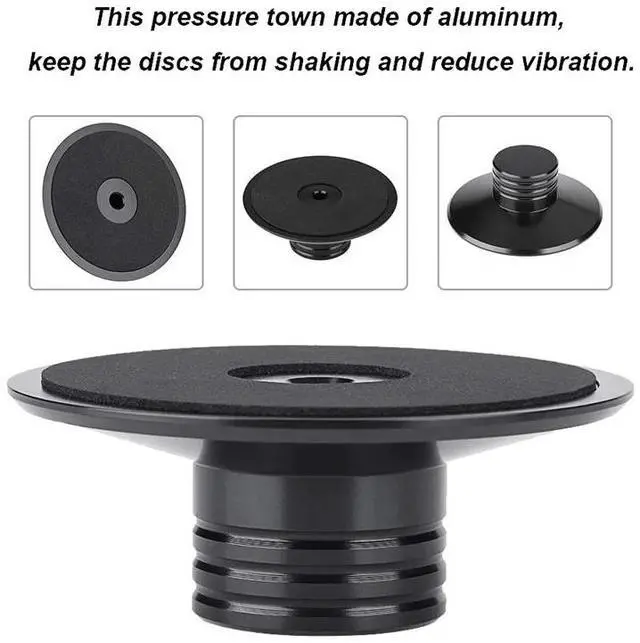 Main image of LP Vinyl Record Player Balanced Metal Disc Stabilizer Weight Clamp Turntable Hif