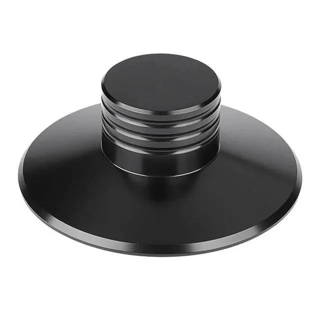 Alt view image 2 of 3 - LP Vinyl Record Player Balanced Metal Disc Stabilizer Weight Clamp Turntable Hif