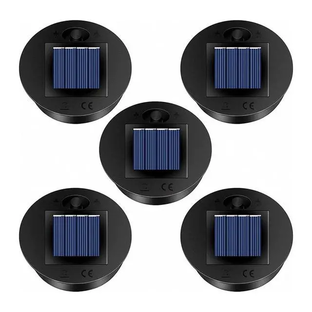 Alt view image 3 of 3 - 10 Pack Replacement Solar Light Parts(Top Size 2.76 Inches, Bottom Size 2.36 Inches),7 Lumens Warm White LED Waterproof
