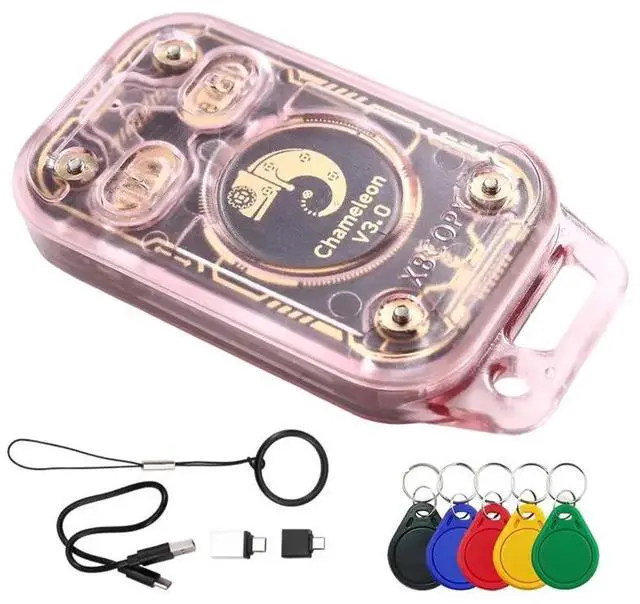 Main image of Chameleon V3.0 RFID Smart Chip Reader+ 5XUID Keychain Smart Card Emulator Reader Writer ID IC 125K 13.56M Tag Copyer Co