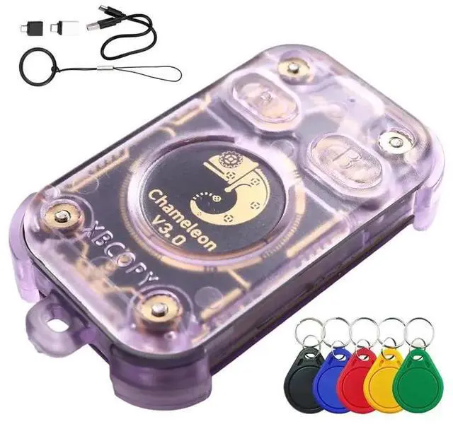 Main image of Chameleon V3.0 Reader Writer RFID Smart Chip Reader ID IC 125K 13.56M Smart Card Emulator Tag Copyer+ 5XUID Keychain