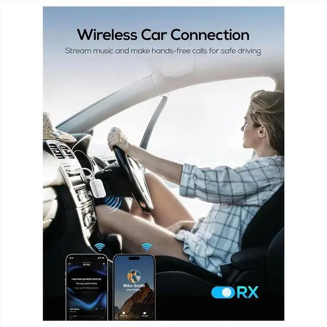 Main image of Bluetooth Audio Transmitter Receiver, Bluetooth Adapter for All 3.5mm Jacks