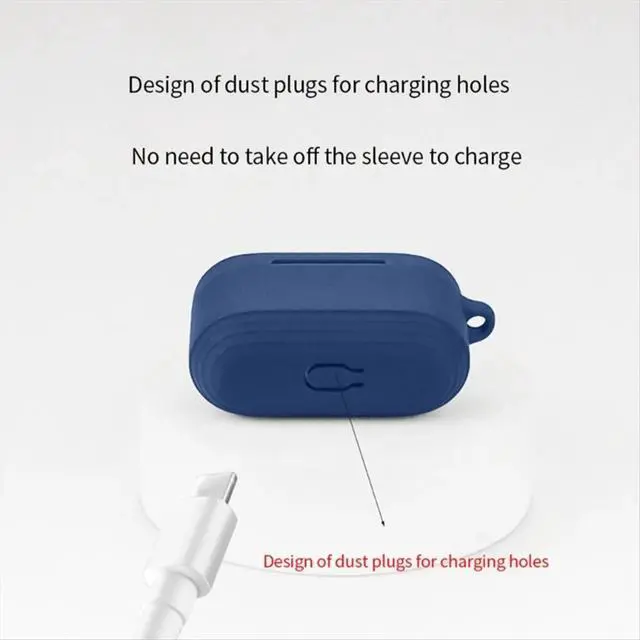 Alt view image 2 of 3 - Protective Carrying Case Shockproof for Gemini II Headphone Dustproof Soft Housing Washable(Navy Blue)