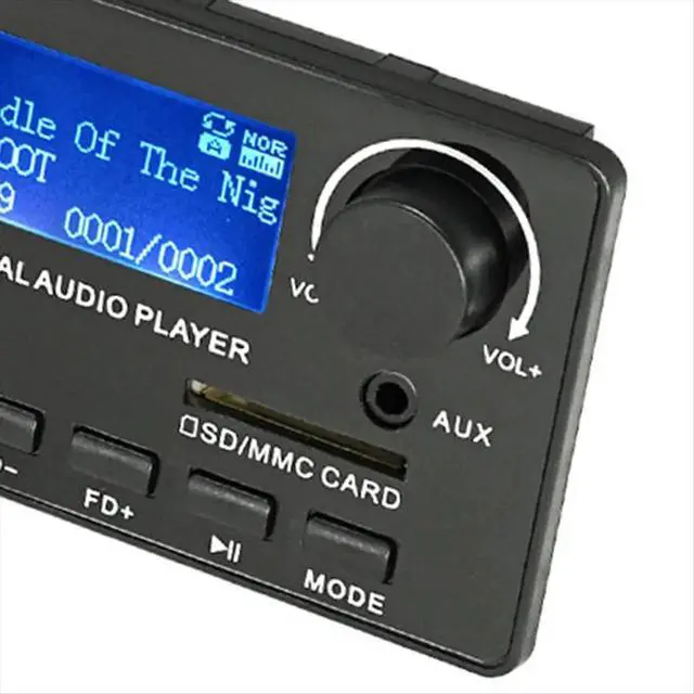 Alt view image 3 of 3 - LCD Display Bluetooth 5.0 MP3 Decoder Board Support Handsfree Recording FM DC 12V MP3 WMA WAV APE FLAC Audio Player