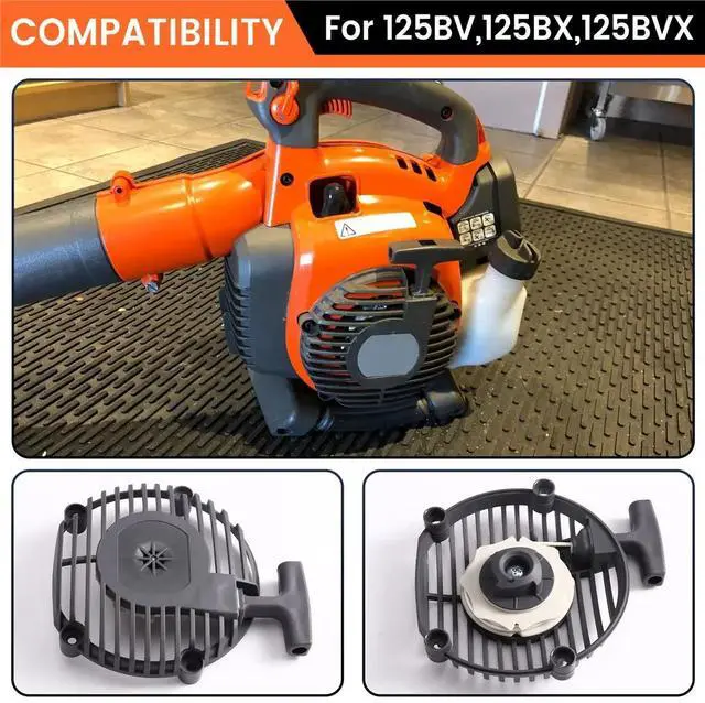 Main image of Chainsaw Housing Fit for Hus 125BV 125BX 125BVX Leaf Blower Pull Replacement 545111701 545111801