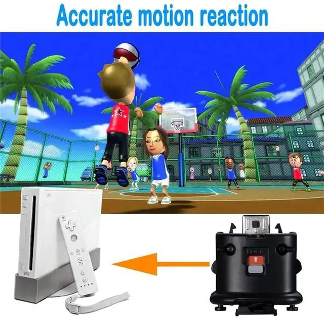 Main image of For Motion Plus Accelerator Adapter, 2 Packs Upgraded Motion Attachment for Remote Sensor Controller Black