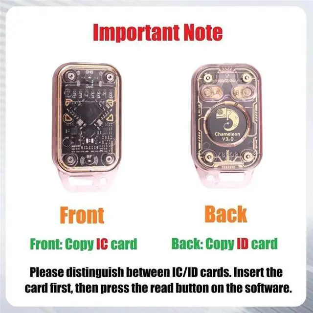 Alt view image 2 of 3 - Chameleon V3.0 RFID Smart Chip Reader+ 5XUID Keychain Smart Card Emulator Reader Writer ID IC 125K 13.56M Tag Copyer Co