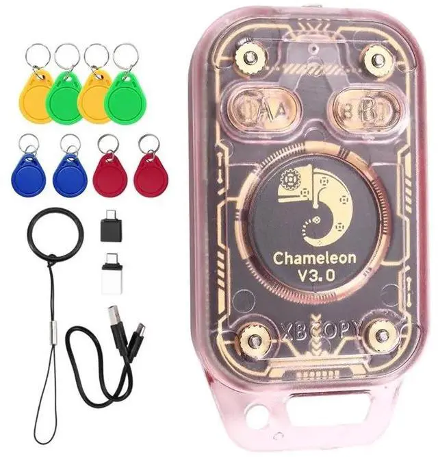 Main image of Chameleon V3.0 RFID Smart Chip Reader Smart Card Emulator+4XUID/CUID Keychain ID IC Tag Copyer Reader Writer