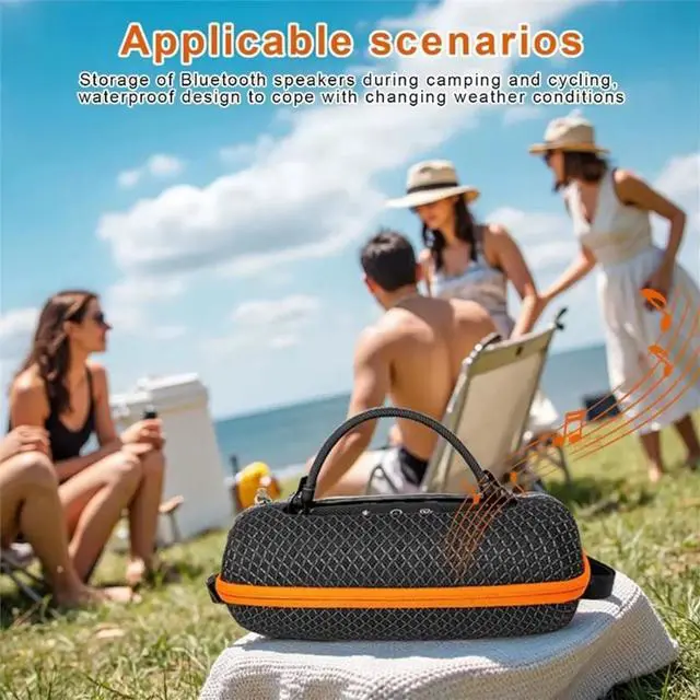Main image of Hard Outdoors Travel Case for Charge 6 Speaker Transparent Case for Charge6 Speaker Carrying Sound Permeable Bag