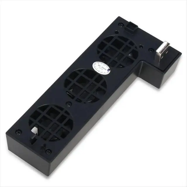 Alt view image 2 of 3 - Temperature Control USB Cooling Fan for Game Console External 3 Fans Smart Cooler