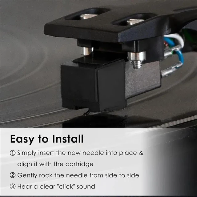 Alt view image 2 of 3 - Replacement Stylus Record Player Needle Replacement Replacement Stylus For ATN3600LE Replacement Stylus For AT-LP60X