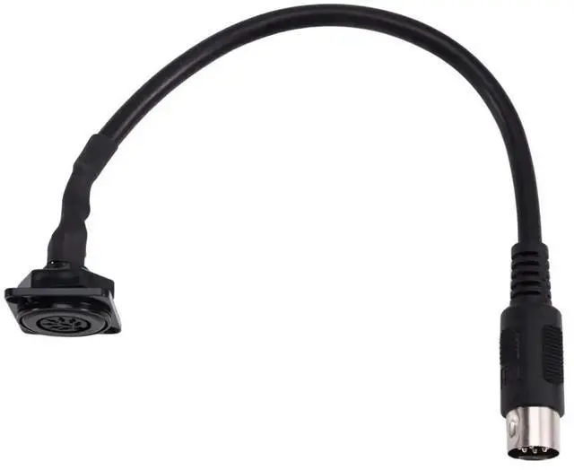 Alt view image 3 of 3 - D-Type 8 Pin DIN MIDI Extension Cable Female to Male Connector Adapter Panel Mount Audio Cord