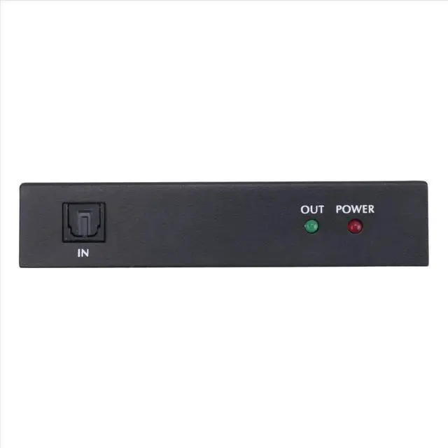 Main image of Digital Optical Audio 1X4 Splitter Digital SPDIF Toslink Optical Fiber Audio Splitter 1 in 4 Out Aluminum Alloy(US Plug)