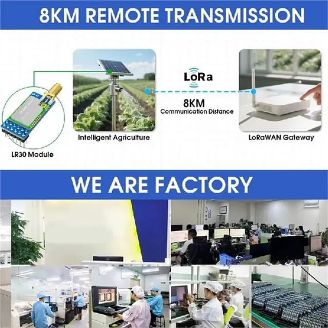 Alt view image 2 of 3 - DX-LR20 8KM Long Range 430-470MHz LoRa Receiver Module 22dBm LLCC68 Chip for Sensor Netw