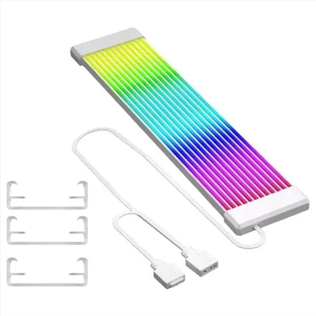 Alt view image 2 of 3 - 5V 3Pin ARGB Motherboard Cable PC RGB GPU 8/24PIN Power Extension for Computer Supply