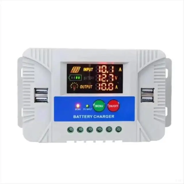 Alt view image 2 of 6 - PWM Solar Controller Adaptive Solar Power Controller with LED Display for Home Outdoor Solution SolarController,A