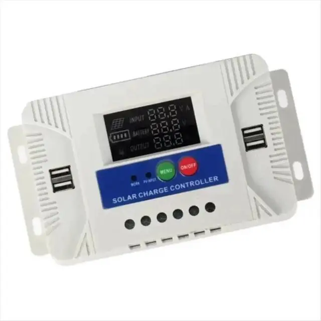Alt view image 3 of 6 - PWM Solar Controller Adaptive Solar Power Controller with LED Display for Home Outdoor Solution SolarController,A