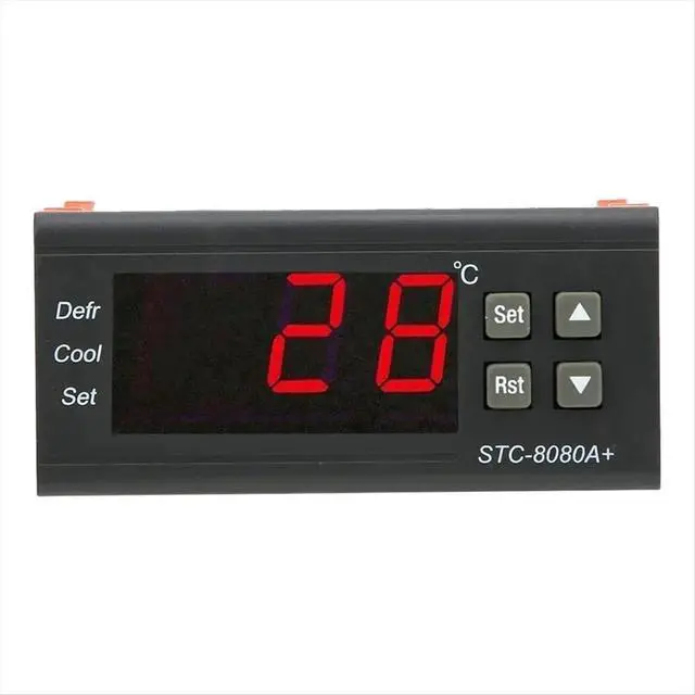 Alt view image 2 of 6 - -8080A Digital Refrigerator Defrosting Alarming Temperature Controller Plastic Thermostat Controller