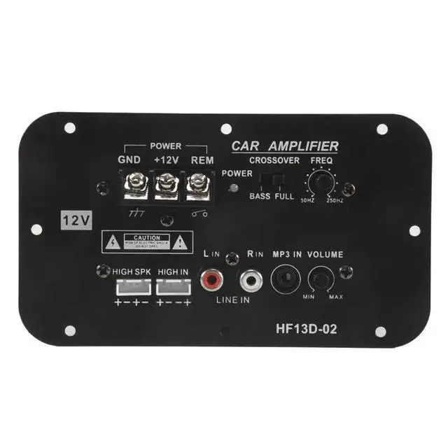 Alt view image 3 of 3 - Car Subwoofer Amplifier Board, 500W Subwoofer High Power Hifi Bass Amplifier Board DC 12V