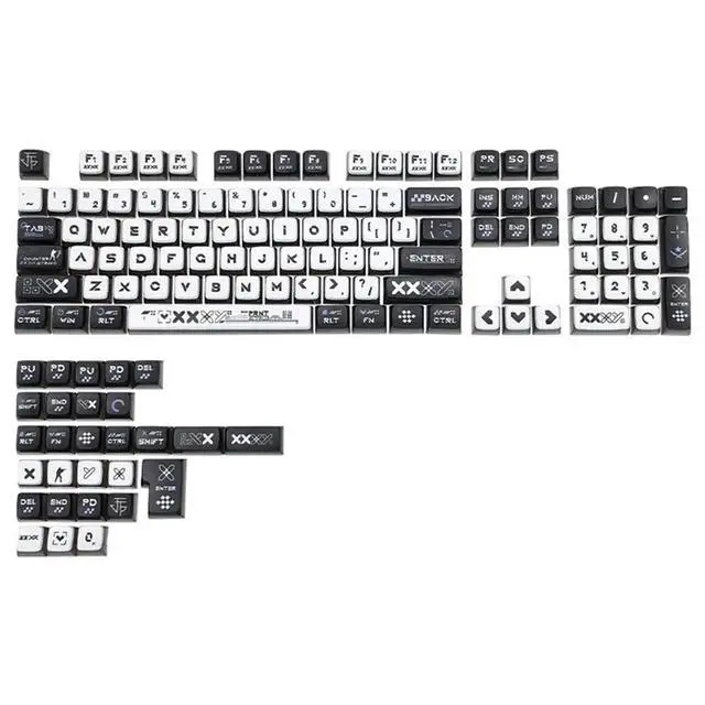 Alt view image 2 of 6 - 132 Keys Keycaps PBT PC Keycap for MX Switches Keyboards CBSA Game Keyboard