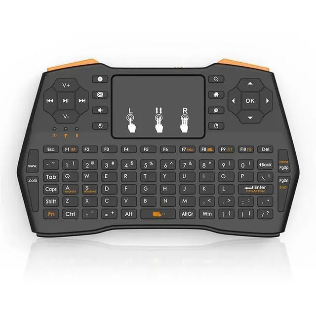 Alt view image 3 of 3 - No Backlit 2.4GHz Mini Keyboard with Touchpad English Air Mouse Remote Control for Android TV Box PC
