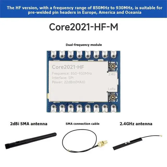 Alt view image 2 of 3 - Core2021 LoRa Module LR2021 Low Power IoT Board for IoT Telemetry Module Core2021-HF