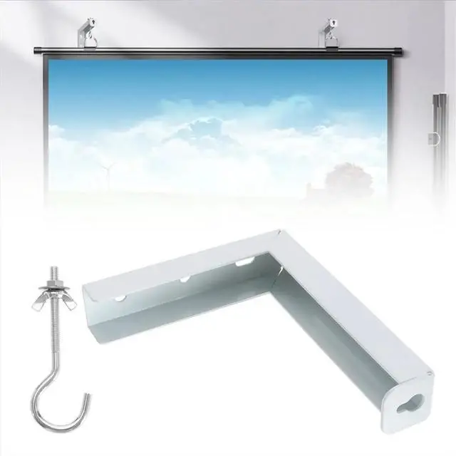 Main image of 2Pcs Projector Curtain Hanger Projector Screen L-Bracket Mounting Hanger Holder Adjustable Extension Mount Stand