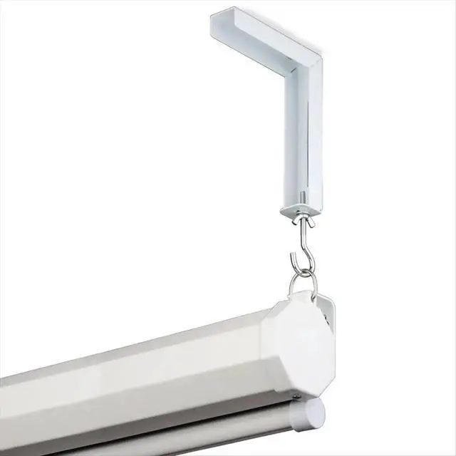Alt view image 2 of 3 - 2Pcs Projector Curtain Hanger Projector Screen L-Bracket Mounting Hanger Holder Adjustable Extension Mount Stand