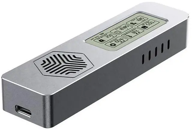 Alt view image 2 of 3 - M.2 Hard Drive Case Nvme SSD NVME Solid-State Mobile Hard Drive Case Intelligent Digital Health Detection