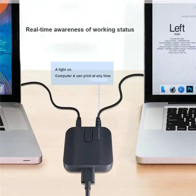 Main image of 2X1 KVM Switch Box Dual USB Switch Sharing USB 3.0 for Monitor Mouse Keyboard 2 Computer Laptop PC Keyboard