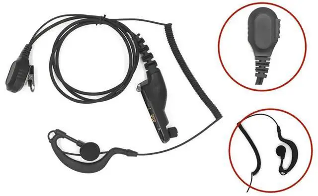 Main image of Protable PTT Mic Earpiece Headset Earphones Replace for DP4800 DP4801 DP4600 DP4601 Walkie Talkie Accessories