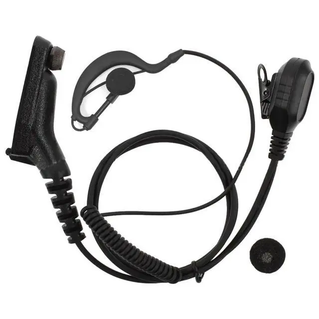 Alt view image 2 of 3 - Protable PTT Mic Earpiece Headset Earphones Replace for DP4800 DP4801 DP4600 DP4601 Walkie Talkie Accessories